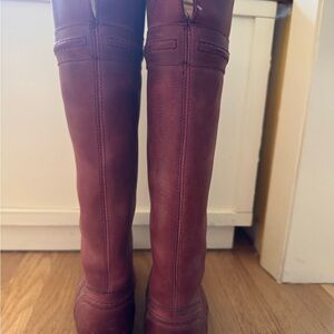 Frye Women's Over the Knee Wine Leather Boots